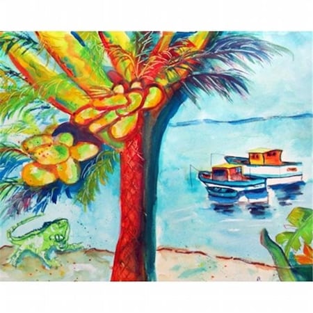 Betsy Drake Betsy Drake PM440 Cocoa Nuts & Boats Place Mat - Set of 4 PM440